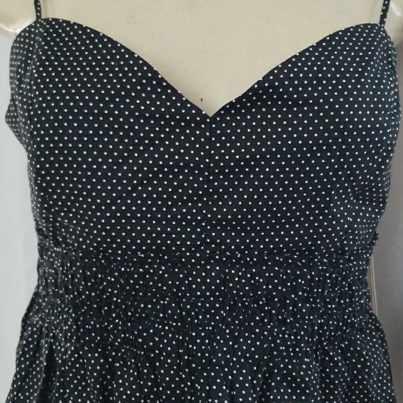 Crop Polka dot blouse top spaghetti straps - Picture 2 of 3